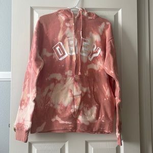 Pink tie dye hoodie